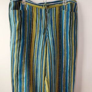 Liz Claiborne First Issue Wide Linen Pant Size 14 EUC